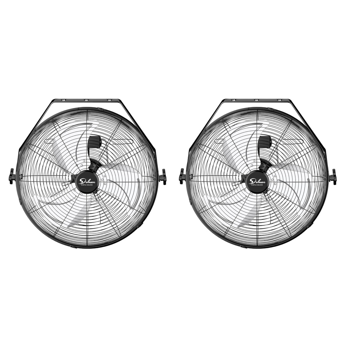 20 Inch 3 Speed Black Wall-Mount Fan N932610