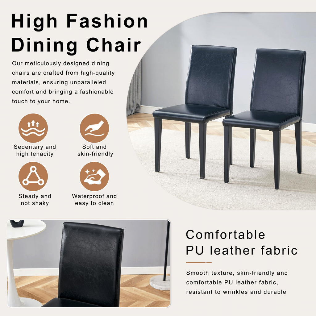 9 Piece Dining Table Set with 8 Pu Leather Chairs P212
