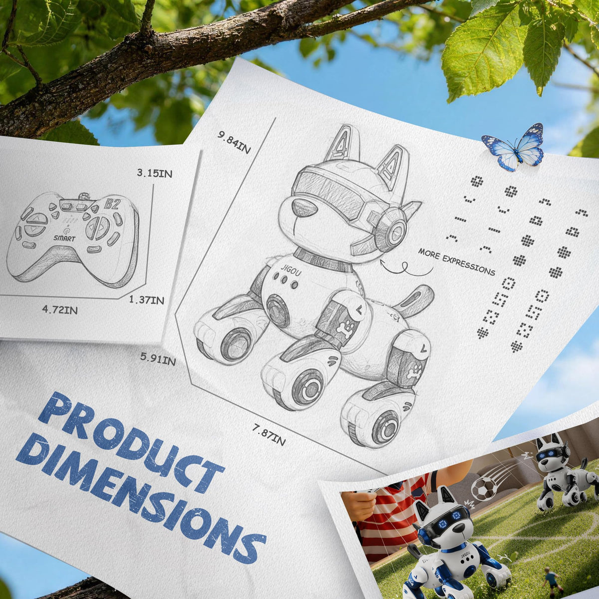 Remote Control Robot Dog V35189