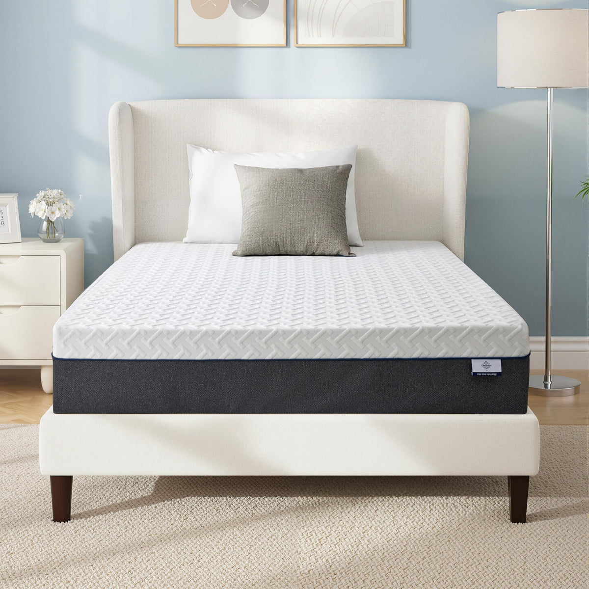 10 Inch Gel-Infused Green Tea Memory Foam Twin Mattress N9685
