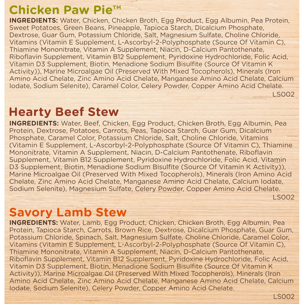 Savory Favorites Wet Dog Food Variety Pack, 8 oz Tubs J8890