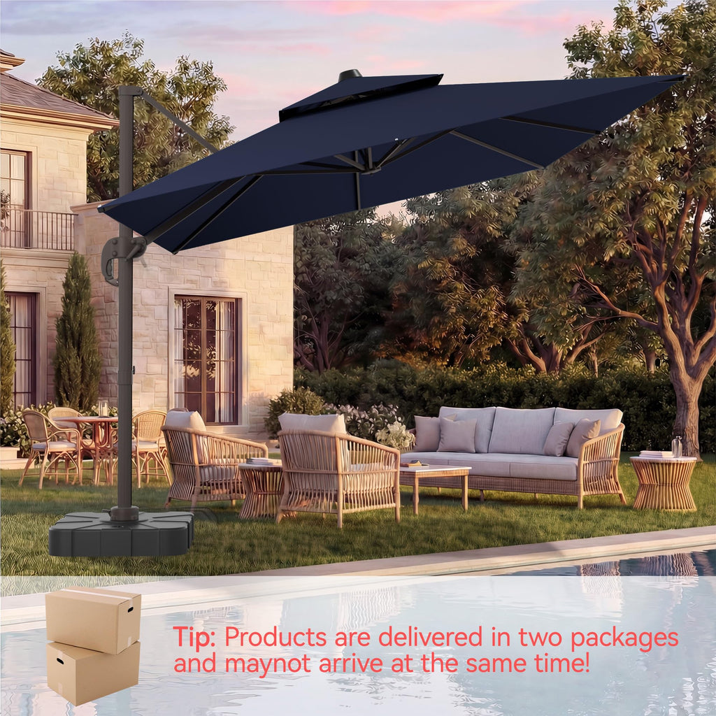 Cantilever Patio Umbrella with Base X2075