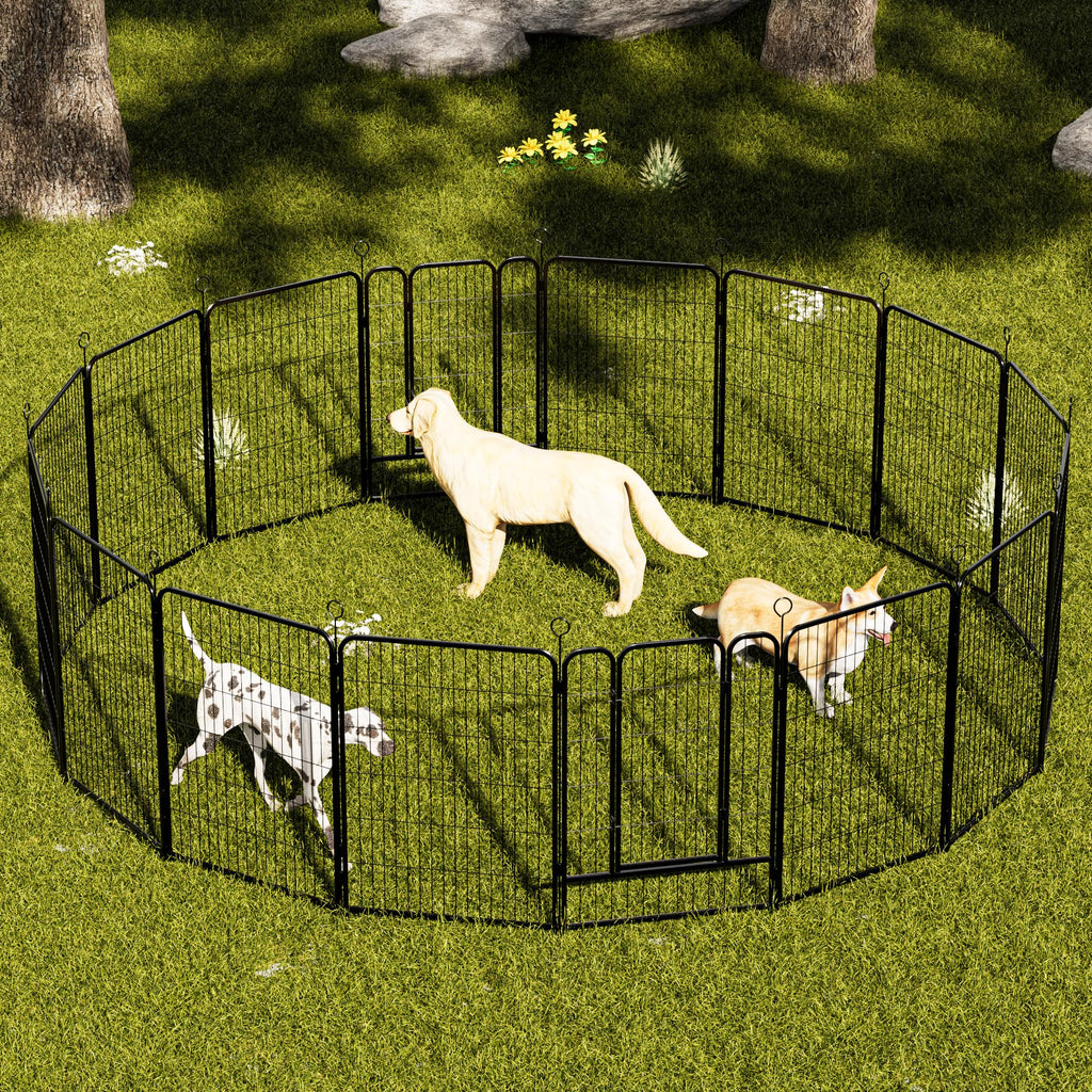 Heavy-Duty Iron Exercise-Pen System Portable Yard Camping Kennel Alternative A680